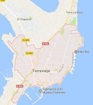 tourist information torrevieja map