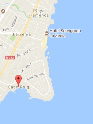 Cabo Roig Attractions Nightlife And Strip Spanish Costas   Map Of Cabo Roig 